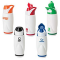 22 oz. Contoured White Water Bottle